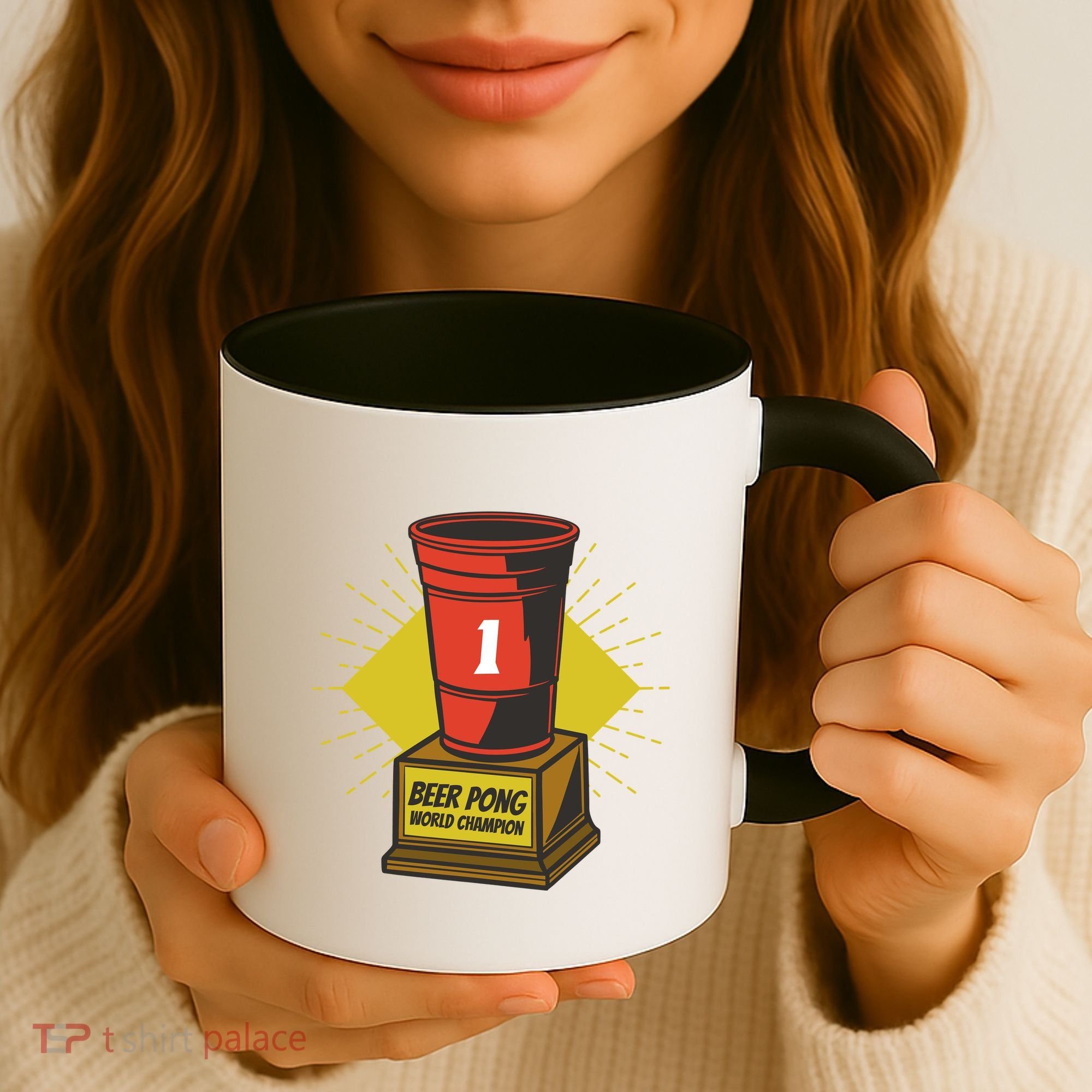 Number One Beer Pong Champion Coffee Mug
