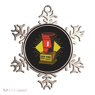 Number One Beer Pong Champion Ornament