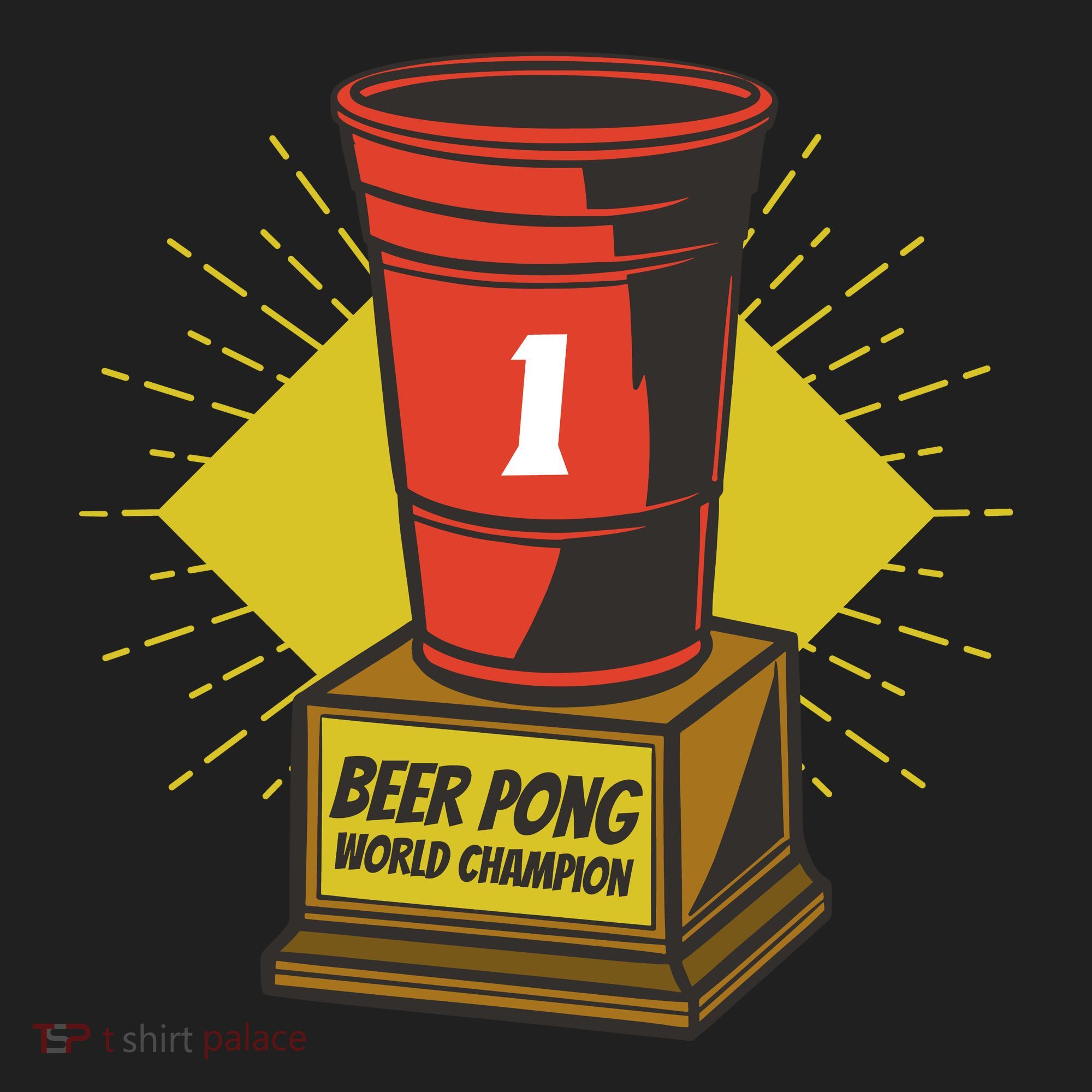 Number One Beer Pong Champion Hat