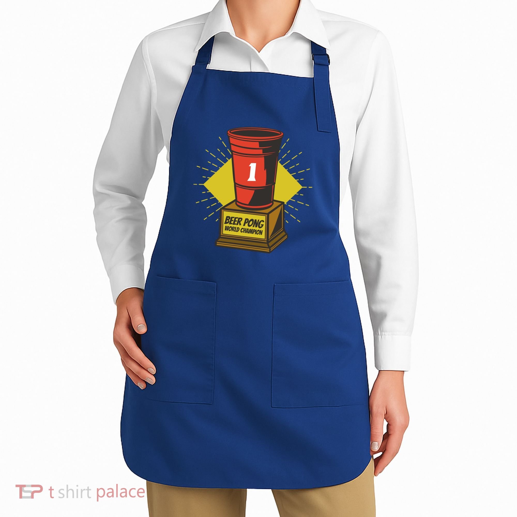 Number One Beer Pong Champion Apron