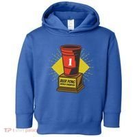 Number One Beer Pong Champion Toddler Hoodie thumb 0