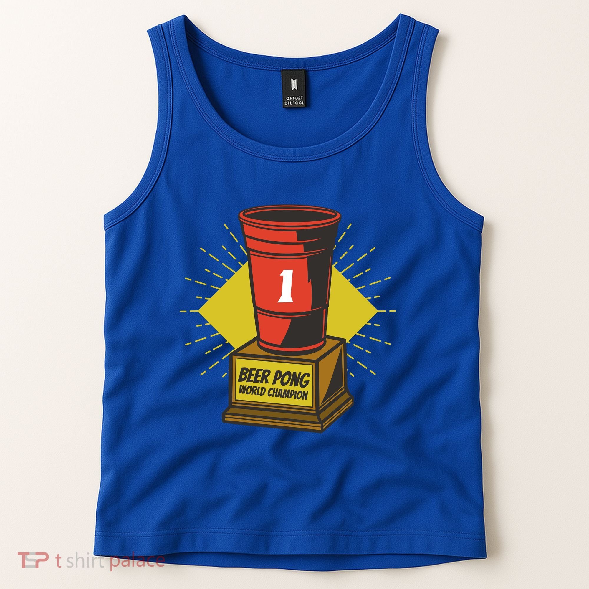 Number One Beer Pong Champion Tank Top