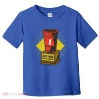 Number One Beer Pong Champion Toddler T-Shirt thumb 0