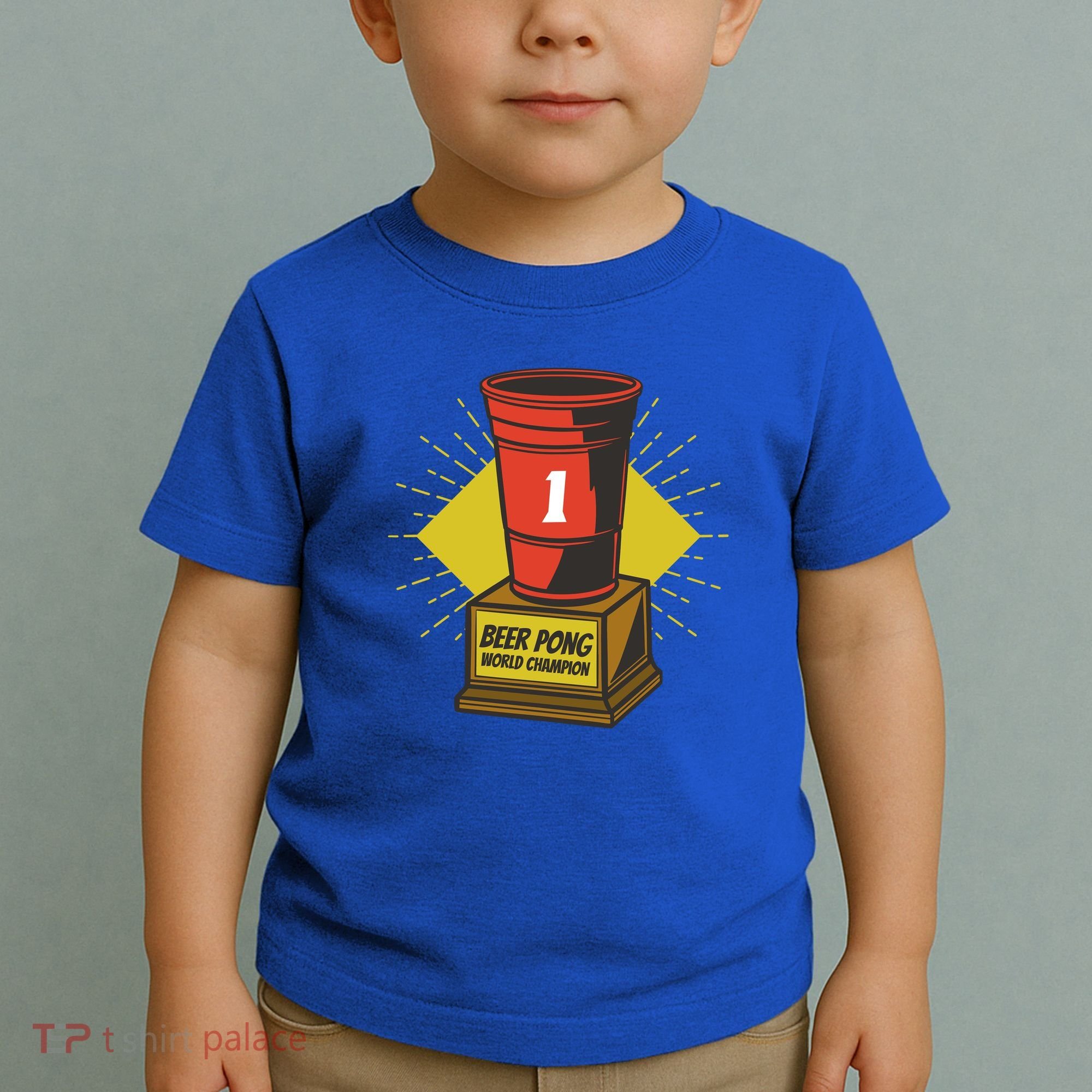 Number One Beer Pong Champion Toddler T-Shirt