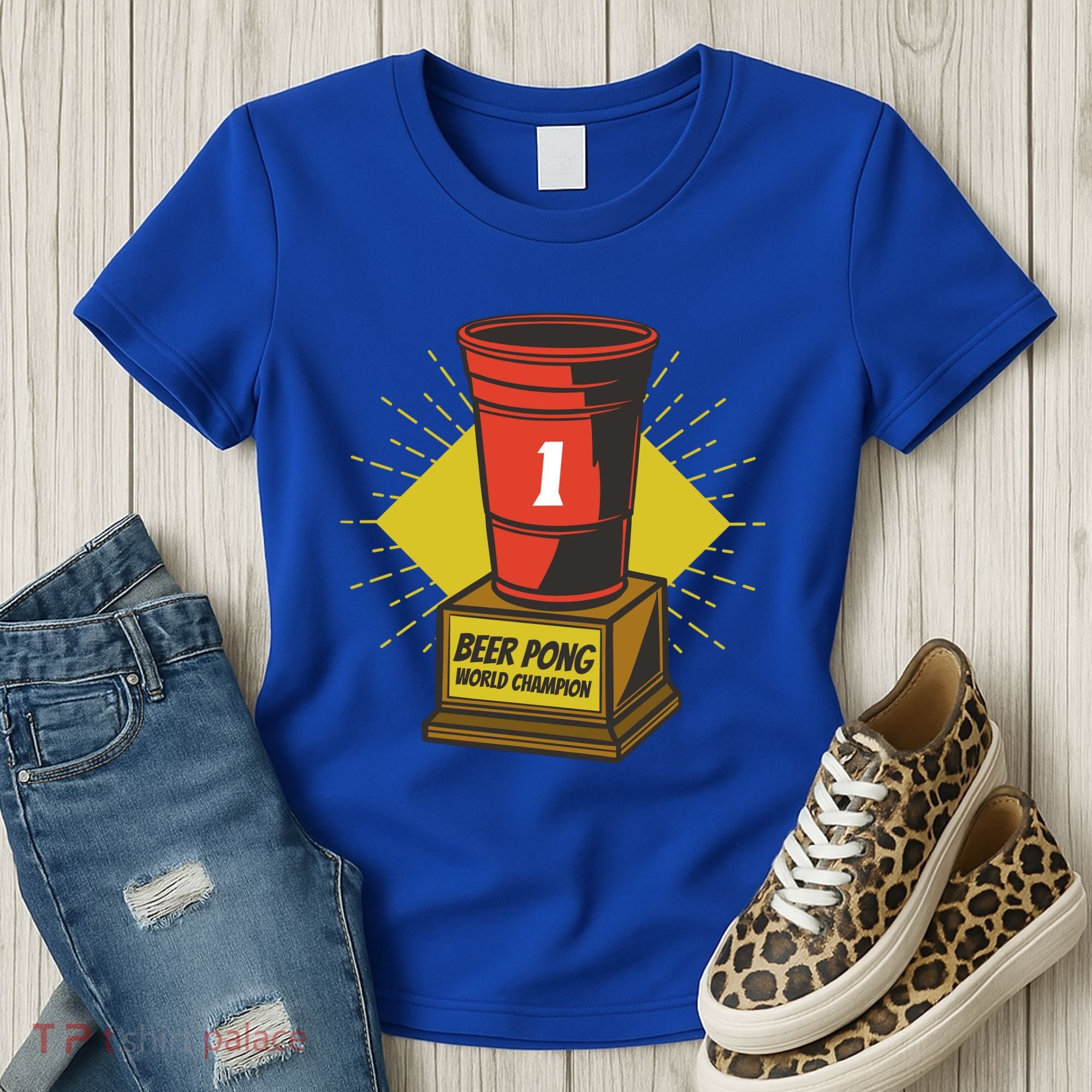 Number One Beer Pong Champion Women's T-Shirt