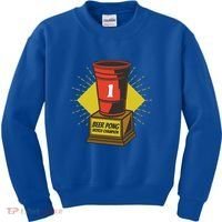 Number One Beer Pong Champion Kids Sweatshirt thumb 0
