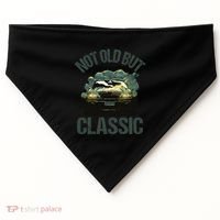 Not Old But Classic Comic Car Auto Racing Sports Lover Gift USA-Made Doggie Bandana thumb 0