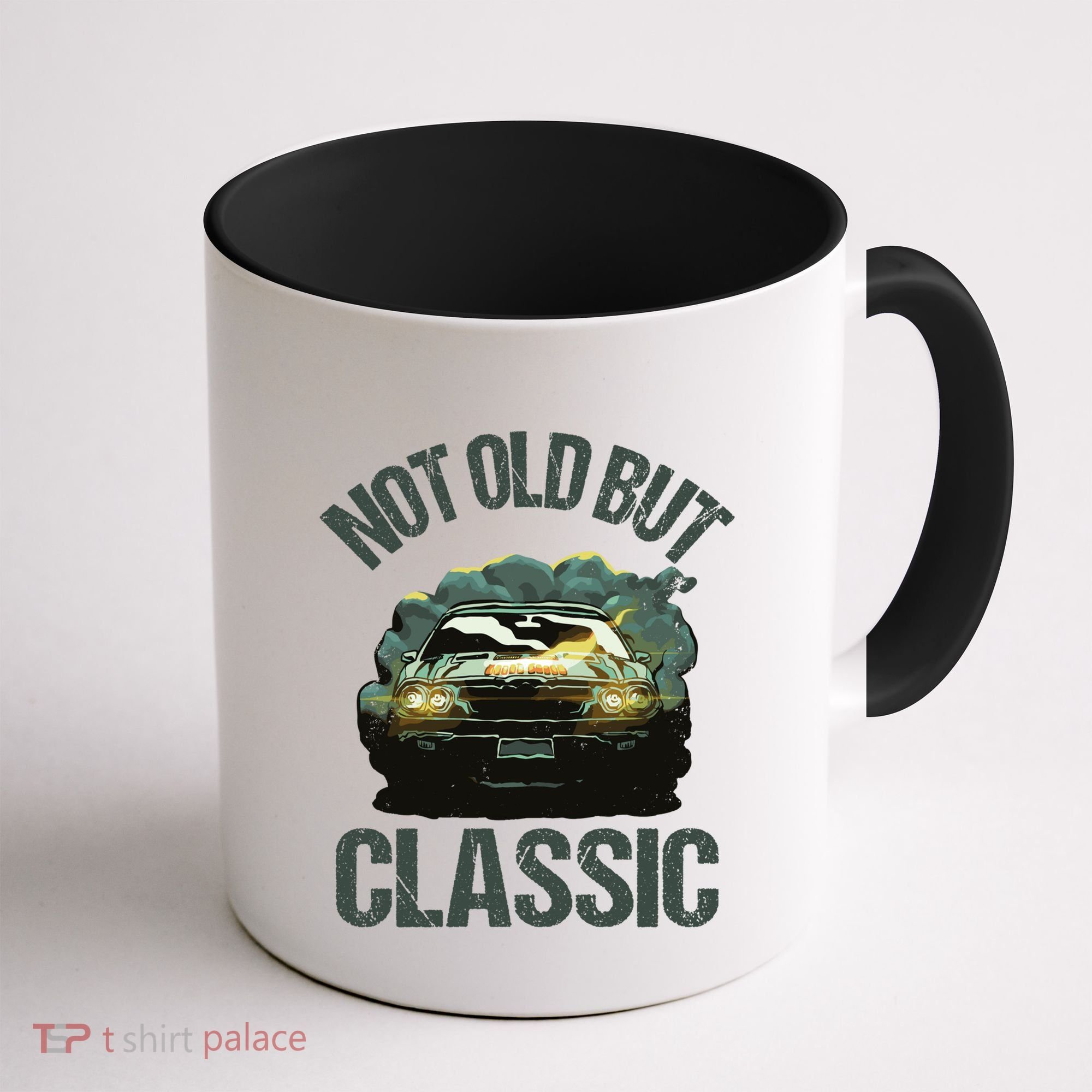 Not Old But Classic Comic Car Auto Racing Sports Lover Gift Coffee Mug