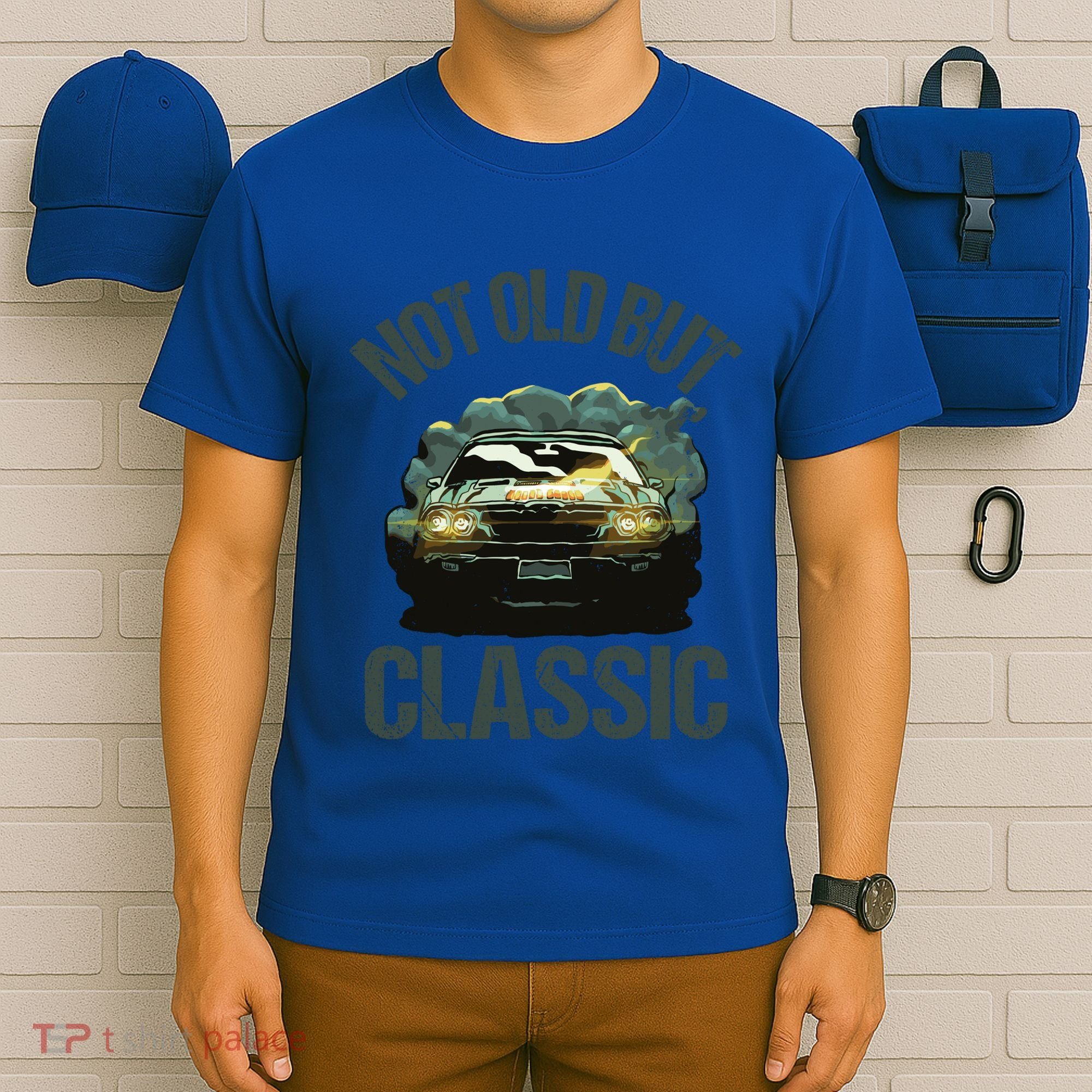 Not Old But Classic Comic Car Auto Racing Sports Lover Gift T-Shirt
