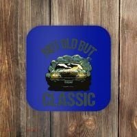 Not Old But Classic Comic Car Auto Racing Sports Lover Gift Coaster thumb 0