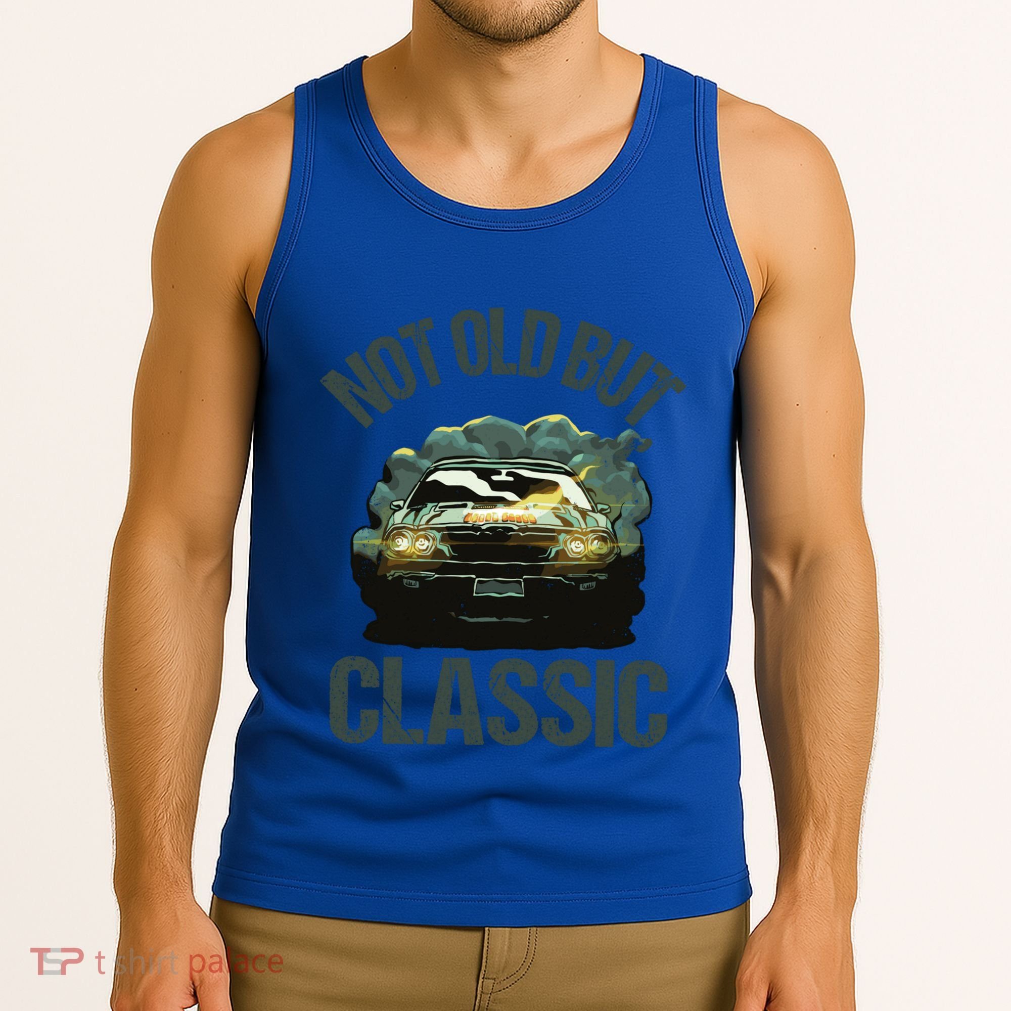 Not Old But Classic Comic Car Auto Racing Sports Lover Gift Tank Top