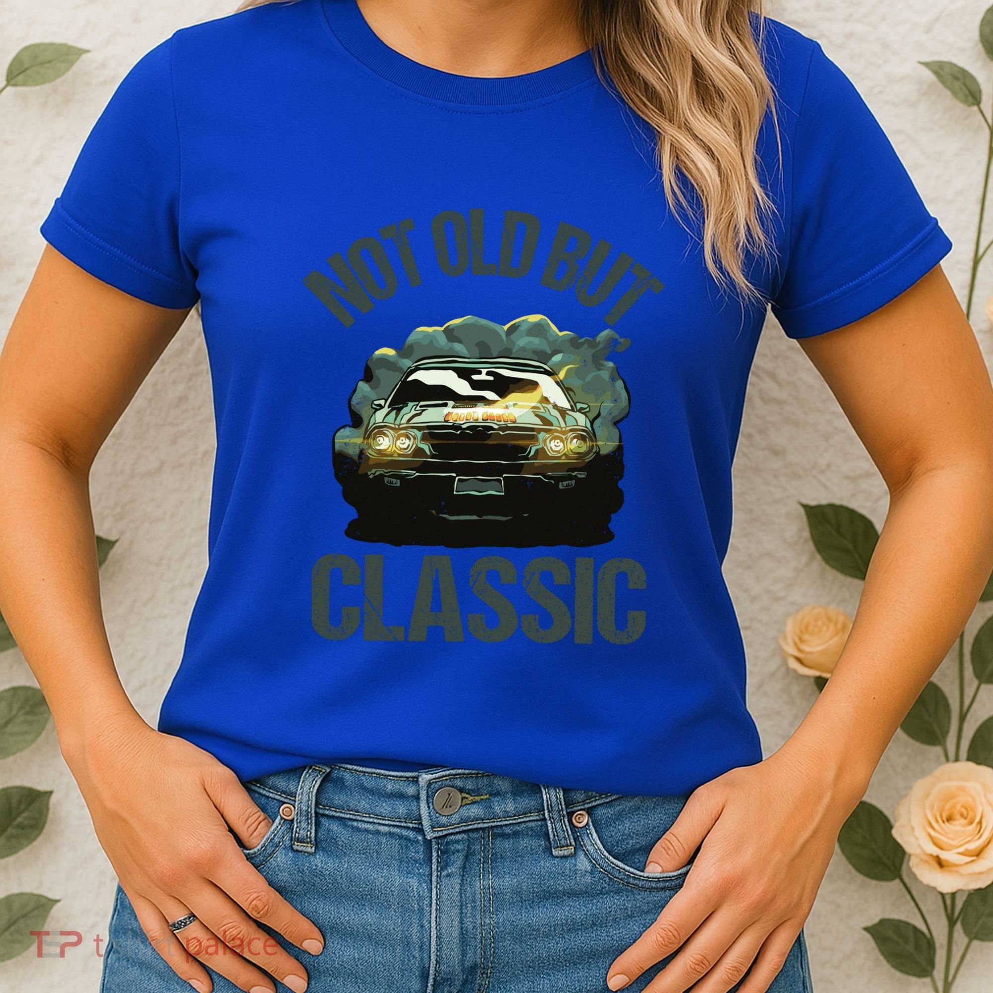 Not Old But Classic Comic Car Auto Racing Sports Lover Gift Women's T-Shirt