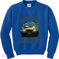 Not Old But Classic Comic Car Auto Racing Sports Lover Gift Kids Sweatshirt thumb 0
