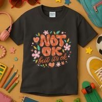 Not Ok But It's Ok Kids T-Shirt thumb 3