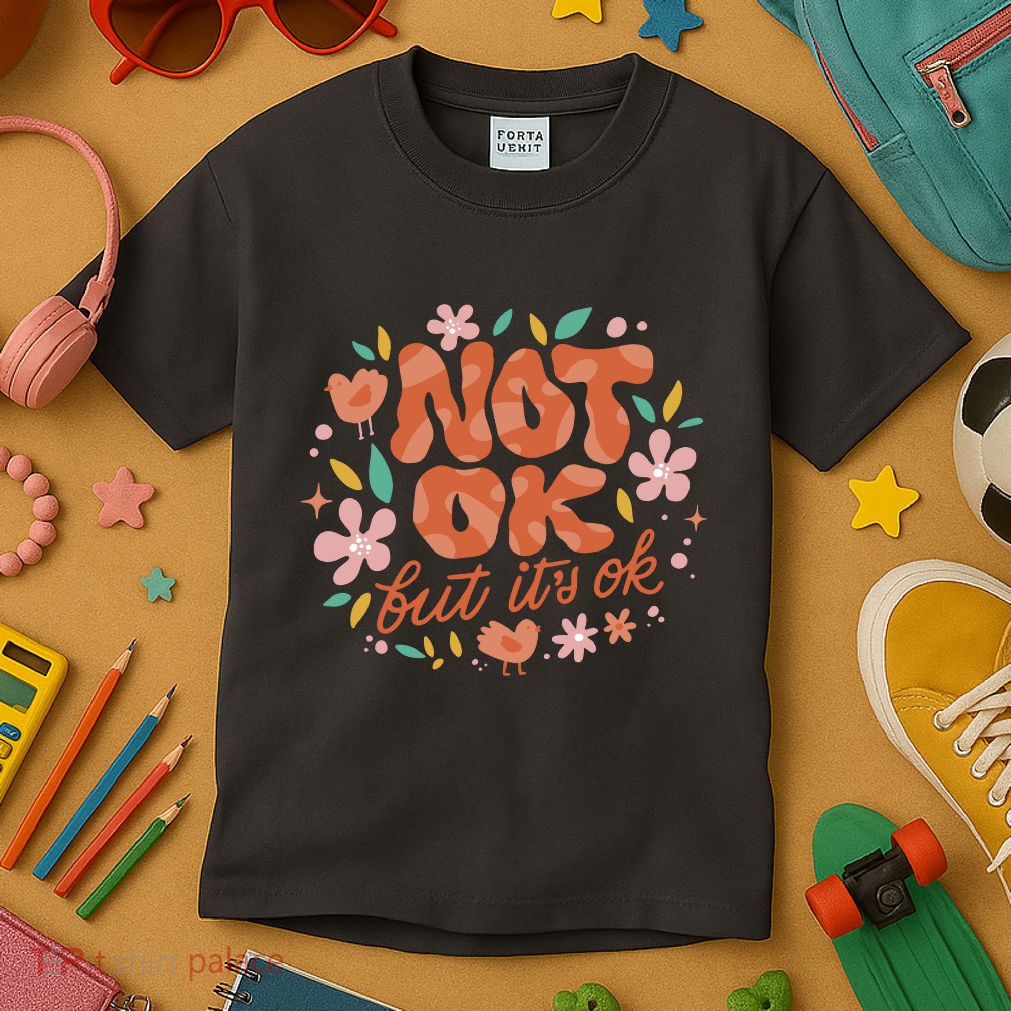 Not Ok But It's Ok Kids T-Shirt