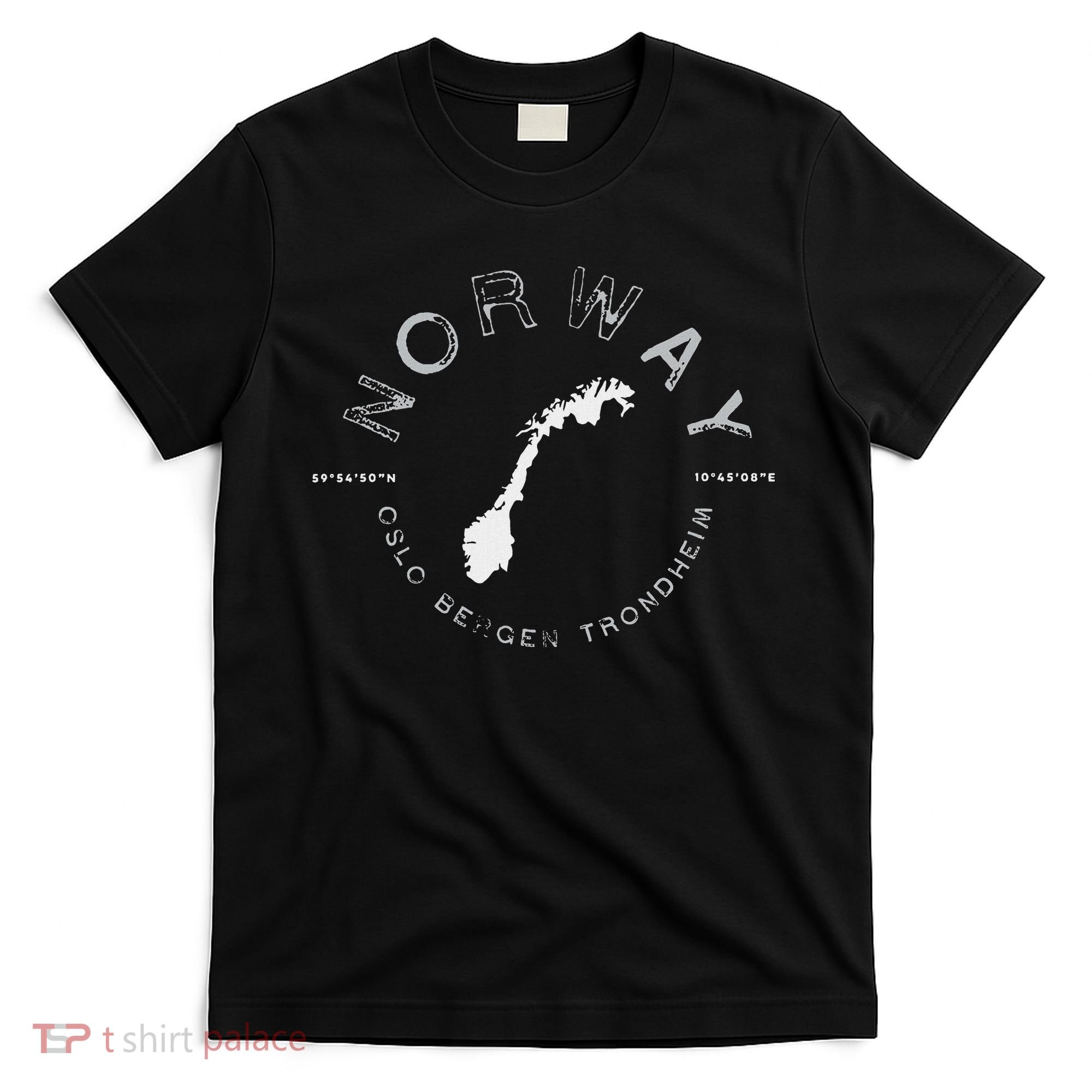 Norway Oslo Bergen Graphic Vintage Retro T-Shirt