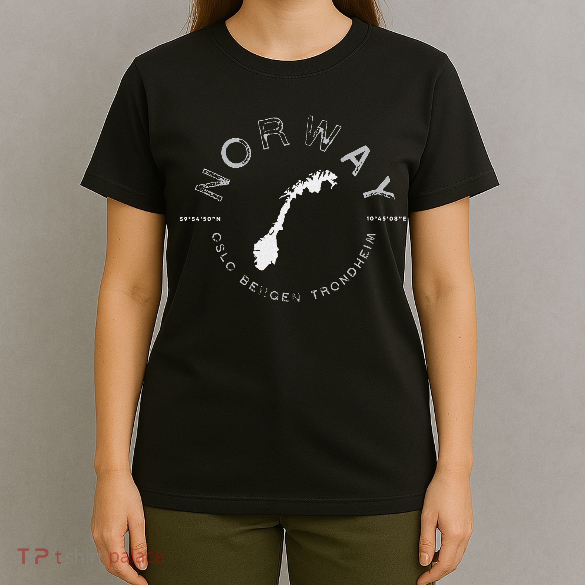 Norway Oslo Bergen Graphic Vintage Retro T-Shirt