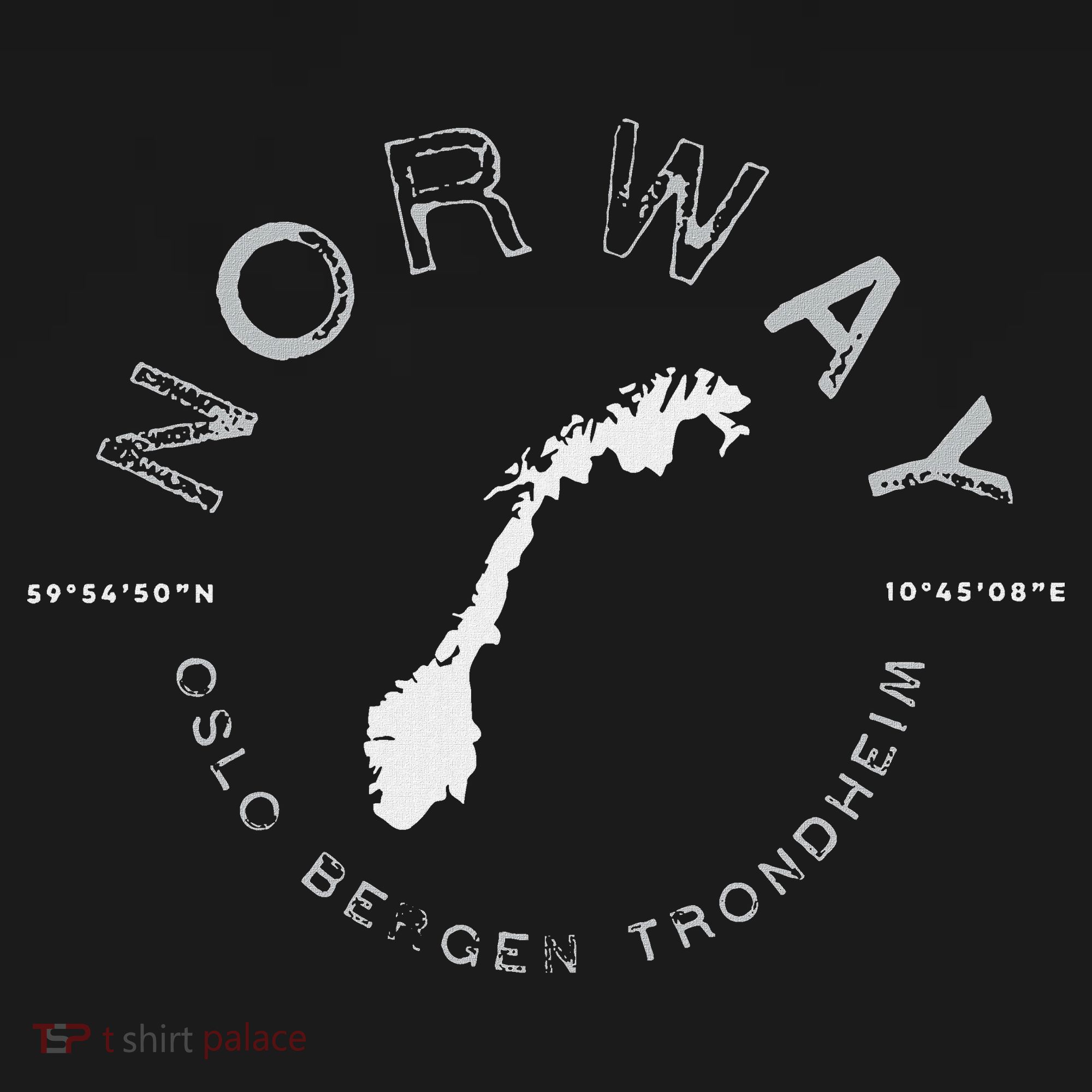 Norway Oslo Bergen Graphic Vintage Retro T-Shirt