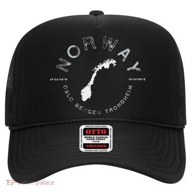 Norway Oslo Bergen Graphic Vintage Retro Hat