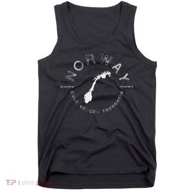 Norway Oslo Bergen Graphic Vintage Retro Tank Top