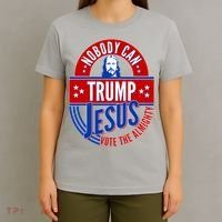 Nobody Can Trump Jesus Vote The Almighty T-Shirt thumb 4