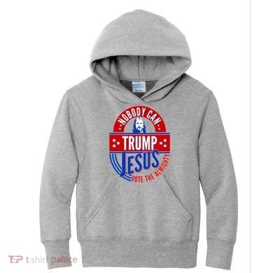 Nobody Can Trump Jesus Vote The Almighty Kids Hoodie