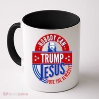 Nobody Can Trump Jesus Vote The Almighty Coffee Mug thumb 0