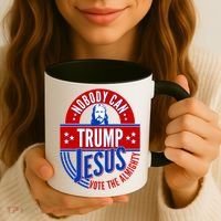 Nobody Can Trump Jesus Vote The Almighty Coffee Mug thumb 3