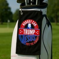 Nobody Can Trump Jesus Vote The Almighty Golf Towel thumb 2