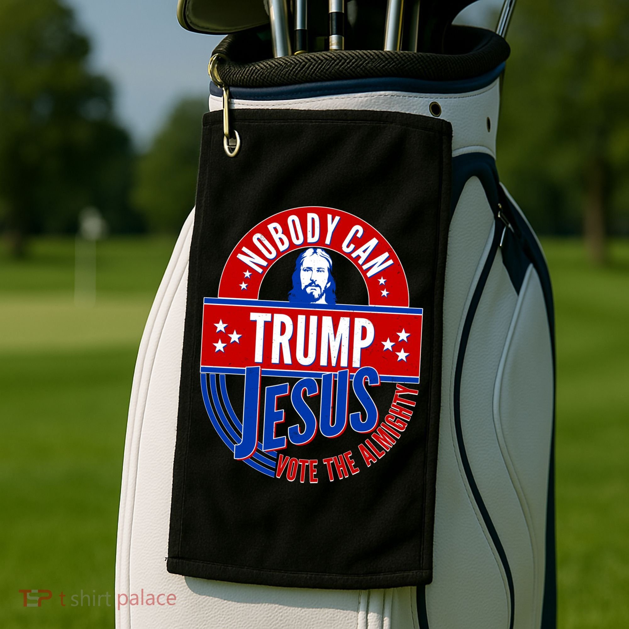 Nobody Can Trump Jesus Vote The Almighty Golf Towel