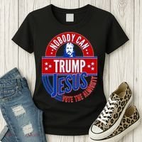 Nobody Can Trump Jesus Vote The Almighty Women's T-Shirt thumb 3