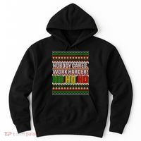Nobody Care Work Hardy Ugly Christmas Sweater Hoodie thumb 0