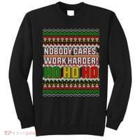 Nobody Care Work Hardy Ugly Christmas Sweater Sweatshirt thumb 0