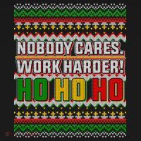 Nobody Care Work Hardy Ugly Christmas Sweater Sweatshirt thumb 3