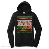 Nobody Care Work Hardy Ugly Christmas Sweater Women's Hoodie thumb 0