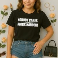 Nobody Cares. Work Harder! Comfort Colors Boxy T-Shirt thumb 2