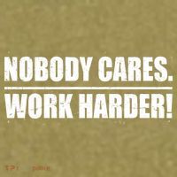 Nobody Cares. Work Harder! Garment-Dyed Women's Muscle Tee thumb 6