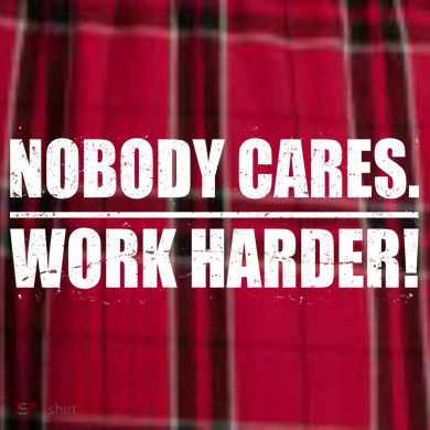 Nobody Cares. Work Harder! Men's Flannel Plaid Pajama Pants