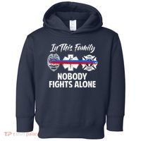 Nobody Fight Alone Support Police EMS Fireman Toddler Hoodie thumb 0