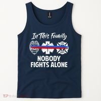 Nobody Fight Alone Support Police EMS Fireman Tank Top thumb 2