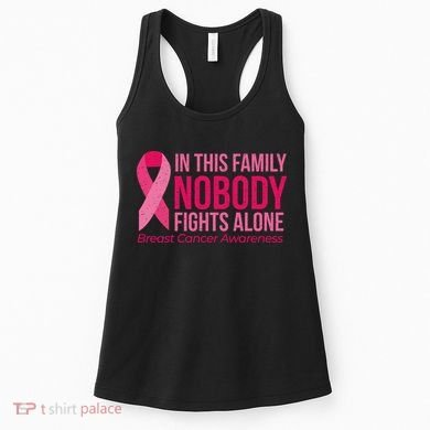 Nobody Fights Alone Breast Cancer Women's Tank Top