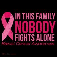 Nobody Fights Alone Breast Cancer Kids Hoodie thumb 5