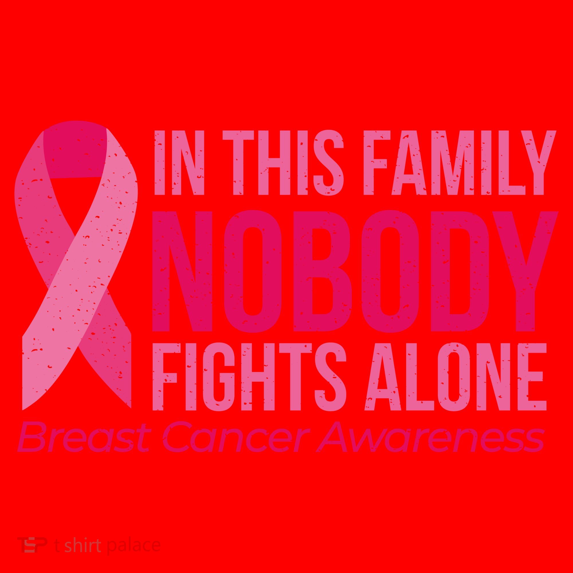 Nobody Fights Alone Breast Cancer Santa Hat