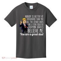 Nobody Is Better At Fatherhood Donald Trump Dad Kids T-Shirt thumb 0