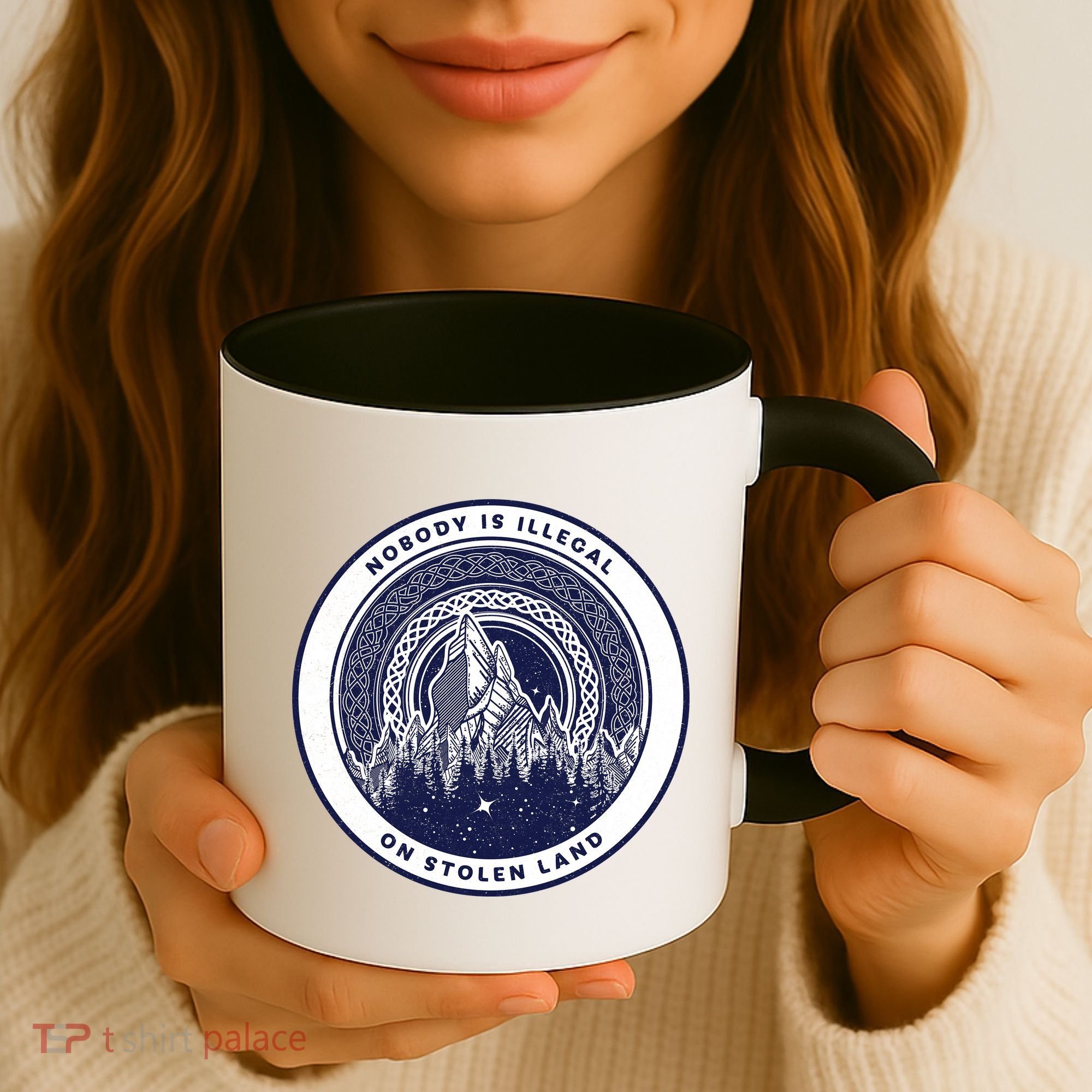 Nobody Is Illegal On Stolen Land Coffee Mug