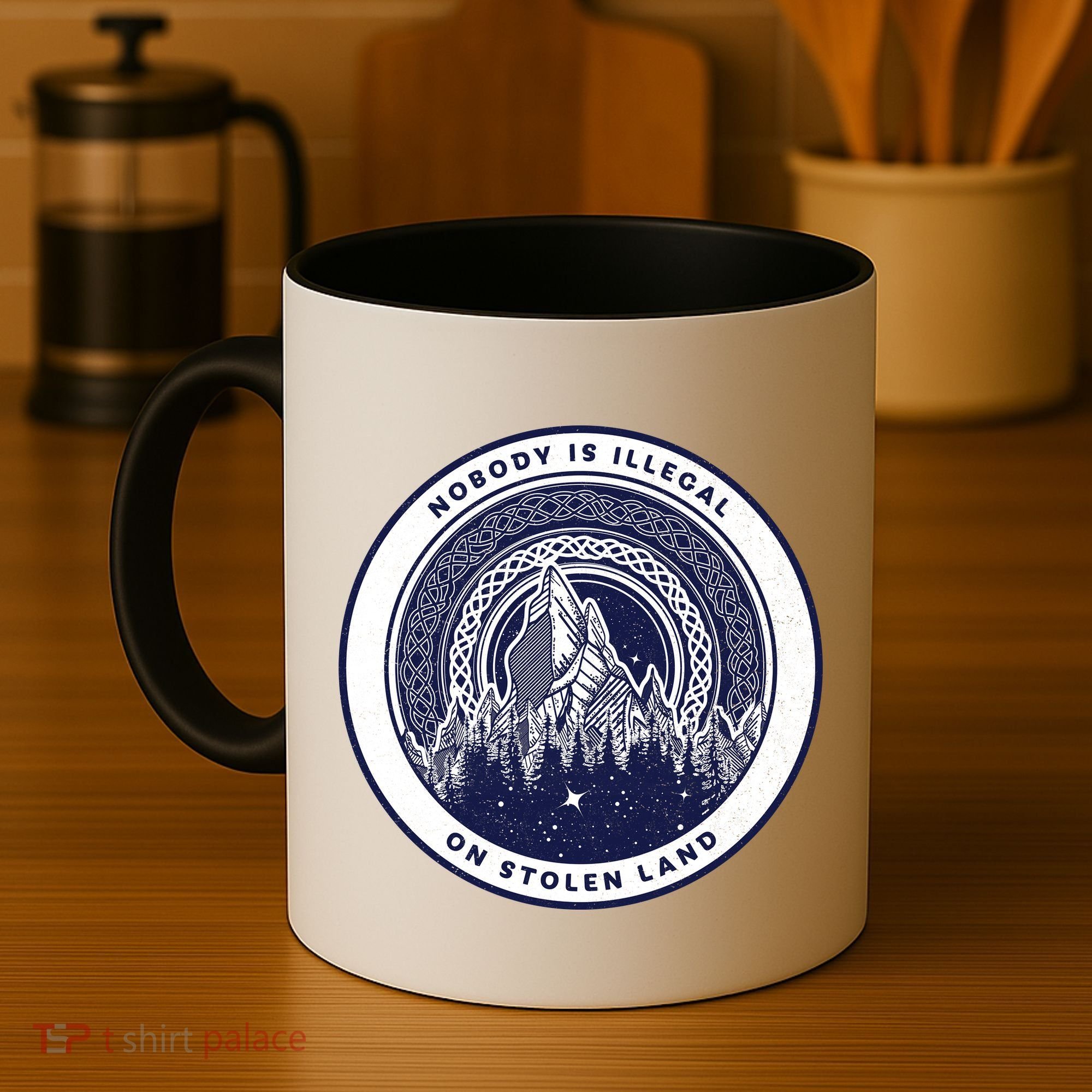 Nobody Is Illegal On Stolen Land Coffee Mug