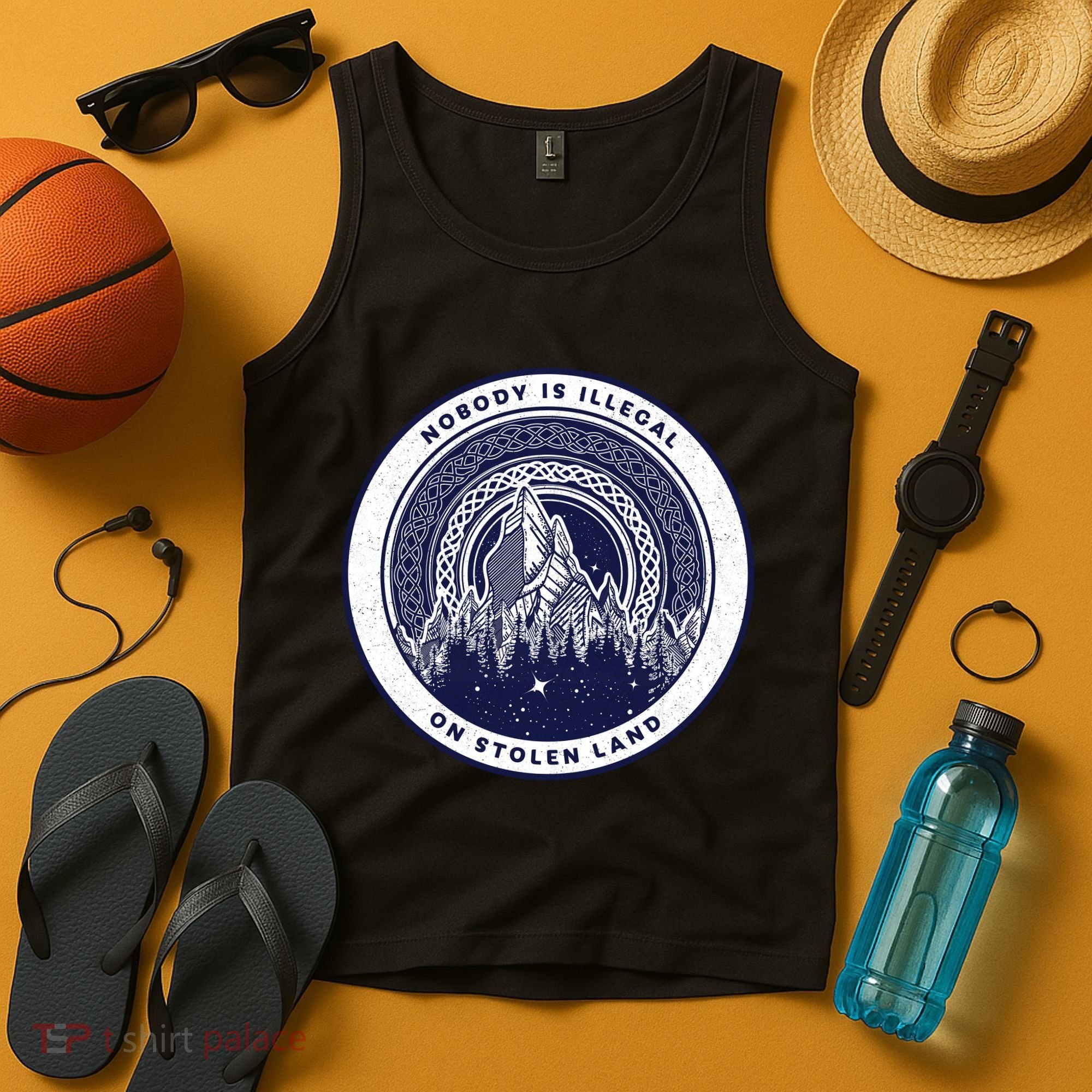 Nobody Is Illegal On Stolen Land Tank Top