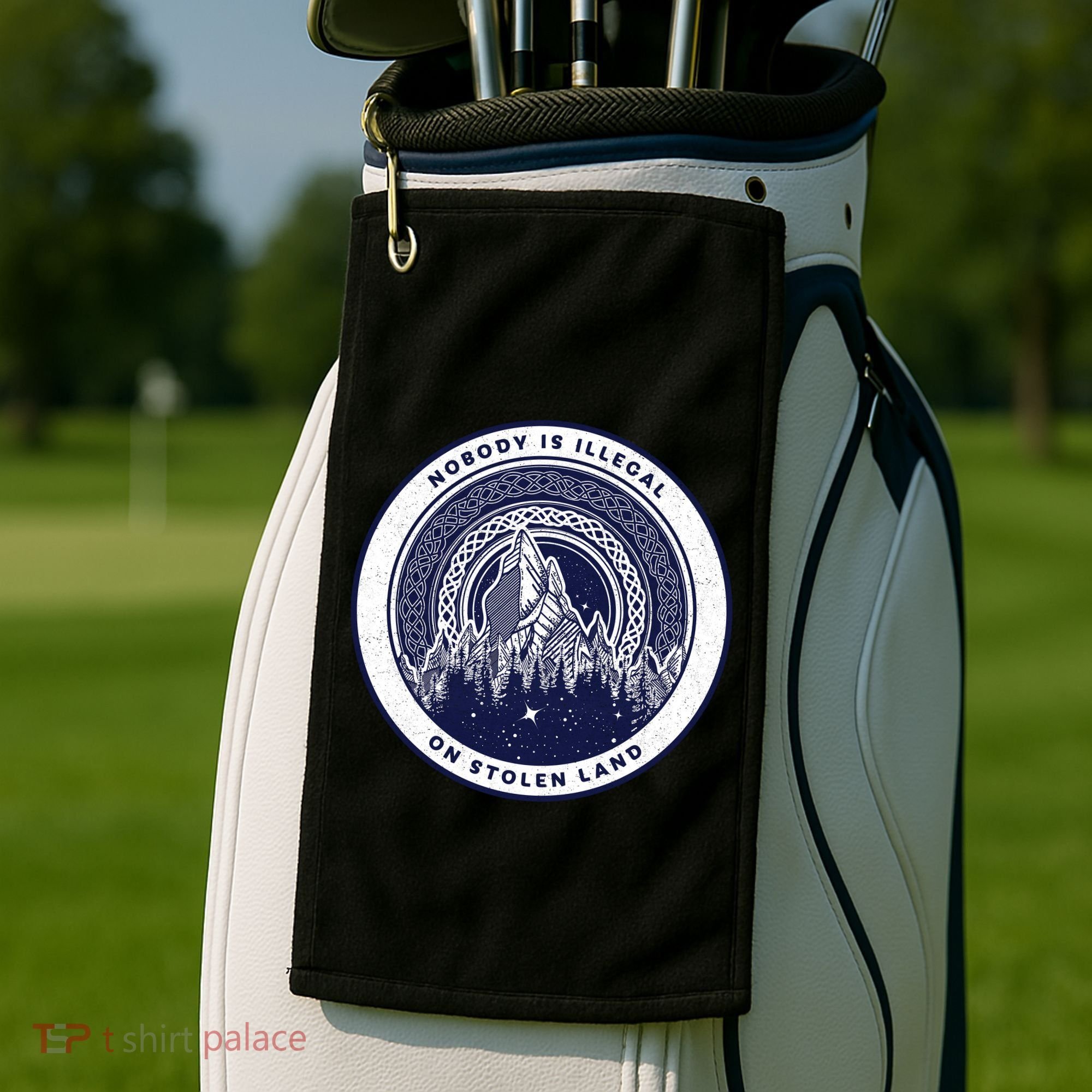 Nobody Is Illegal On Stolen Land Golf Towel