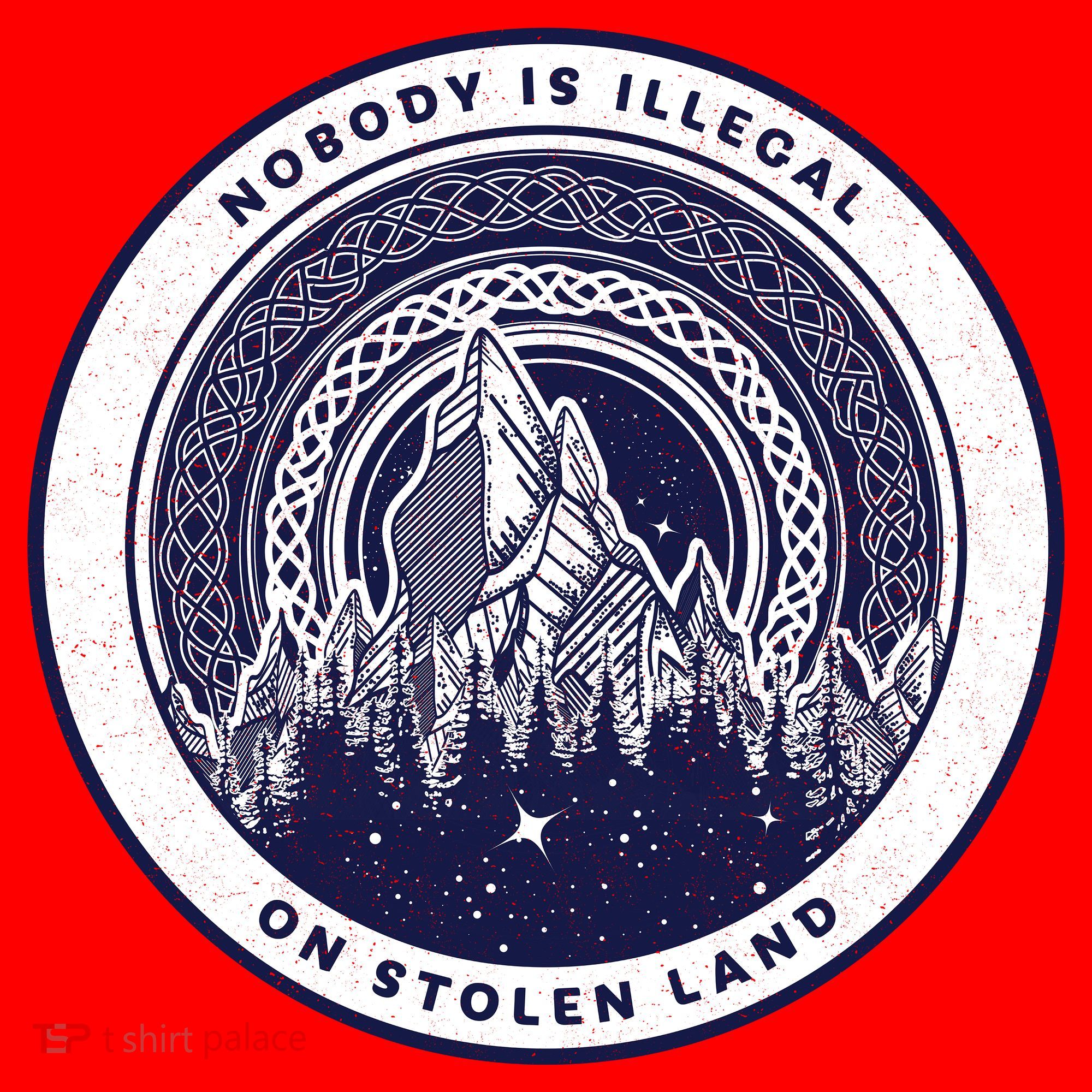 Nobody Is Illegal On Stolen Land Santa Hat