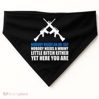 Nobody Needs An AR-15 Rifle Pro Gun Rights USA-Made Doggie Bandana thumb 0